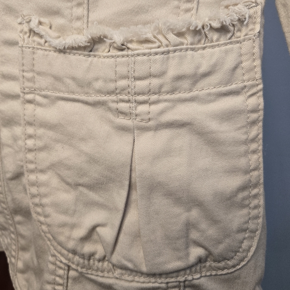 Live a Little‎ Beige Ruffle Trim Jacket - Picture 5 of 7